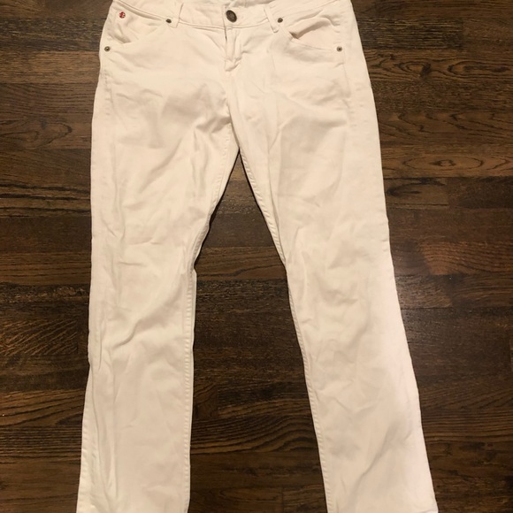 Hudson White Bootcut Jeans - Picture 4 of 5